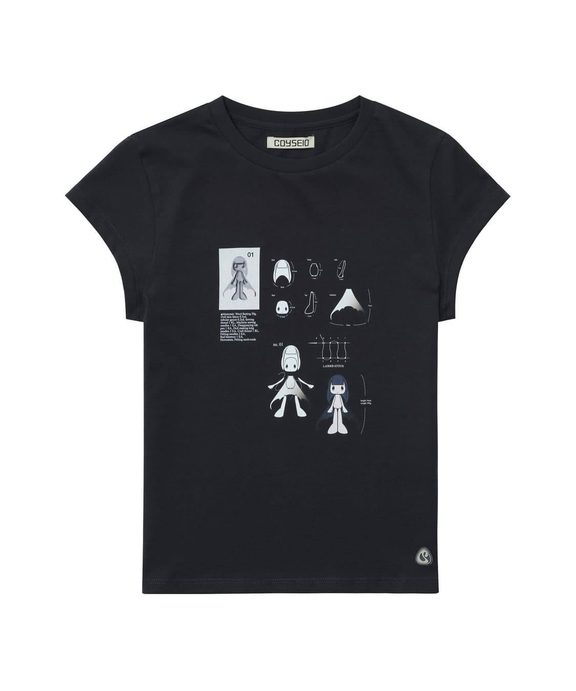 LEGNA T-SHIRT CHARCOAL 상품이미지1