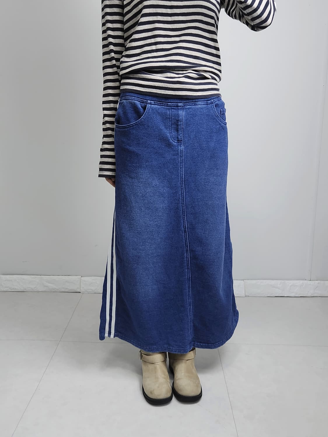 (ANTI BALLISTIC)트랙 롱 스커트 상품이미지2