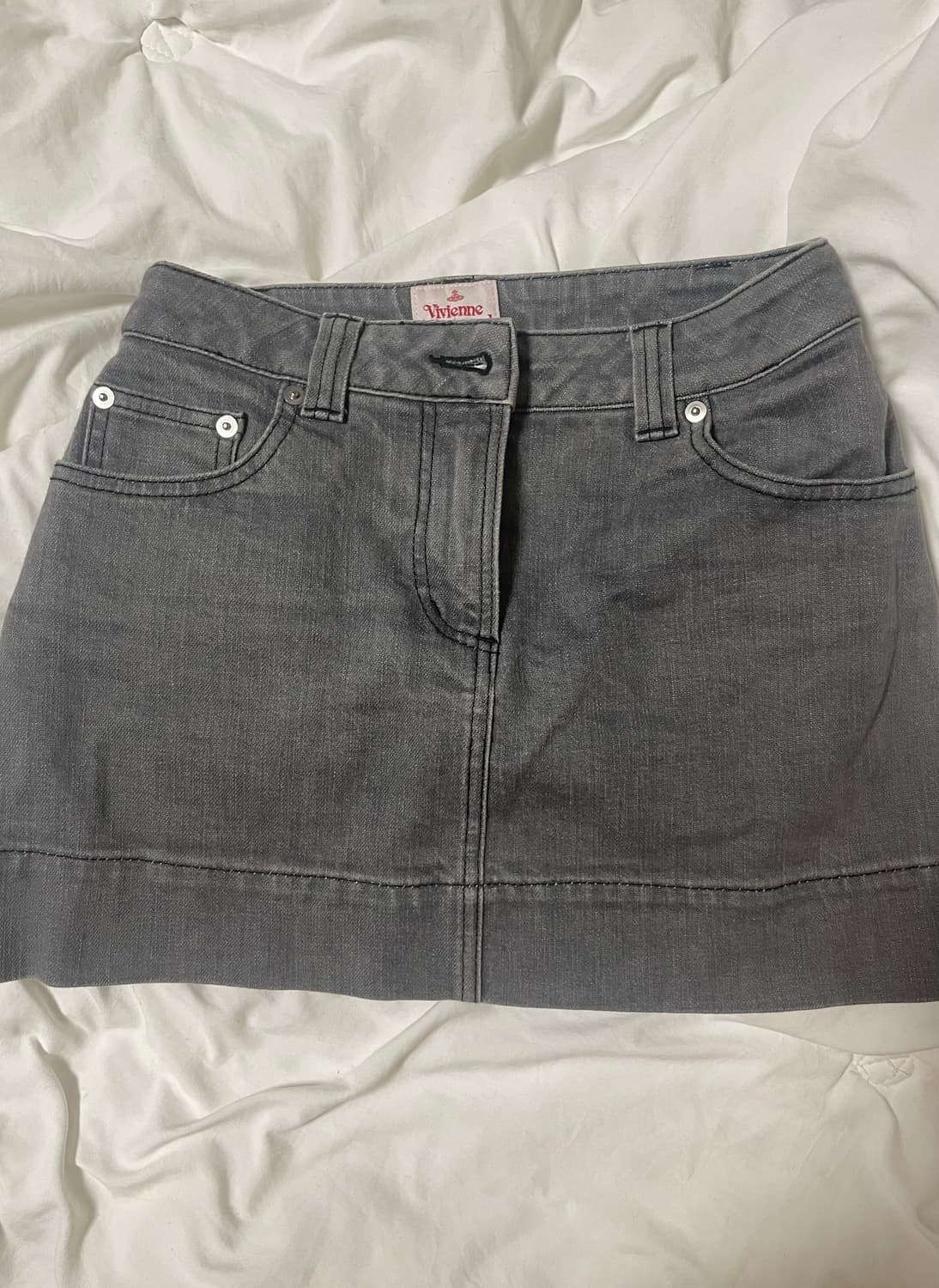 비비안웨스트우스 흑청 스커트 치마 레드라벨 상품이미지3