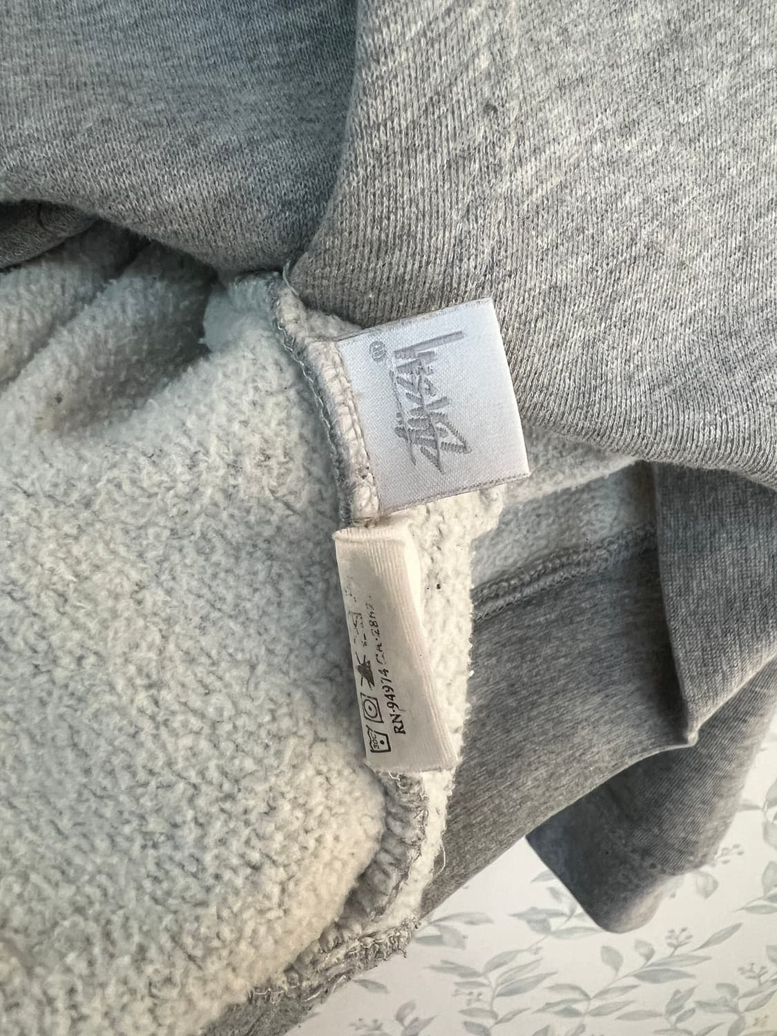 스투시 Tribe Owned 회색 후드티 상품이미지5