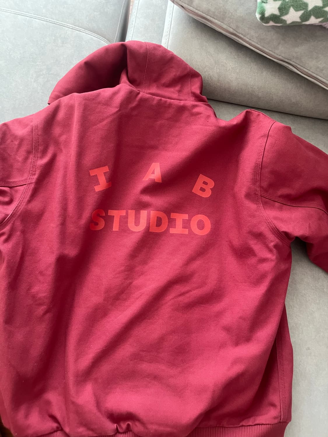 칼하트x아이앱 스튜디오 og 액티브 자켓 어스레드 컬러 상품이미지3