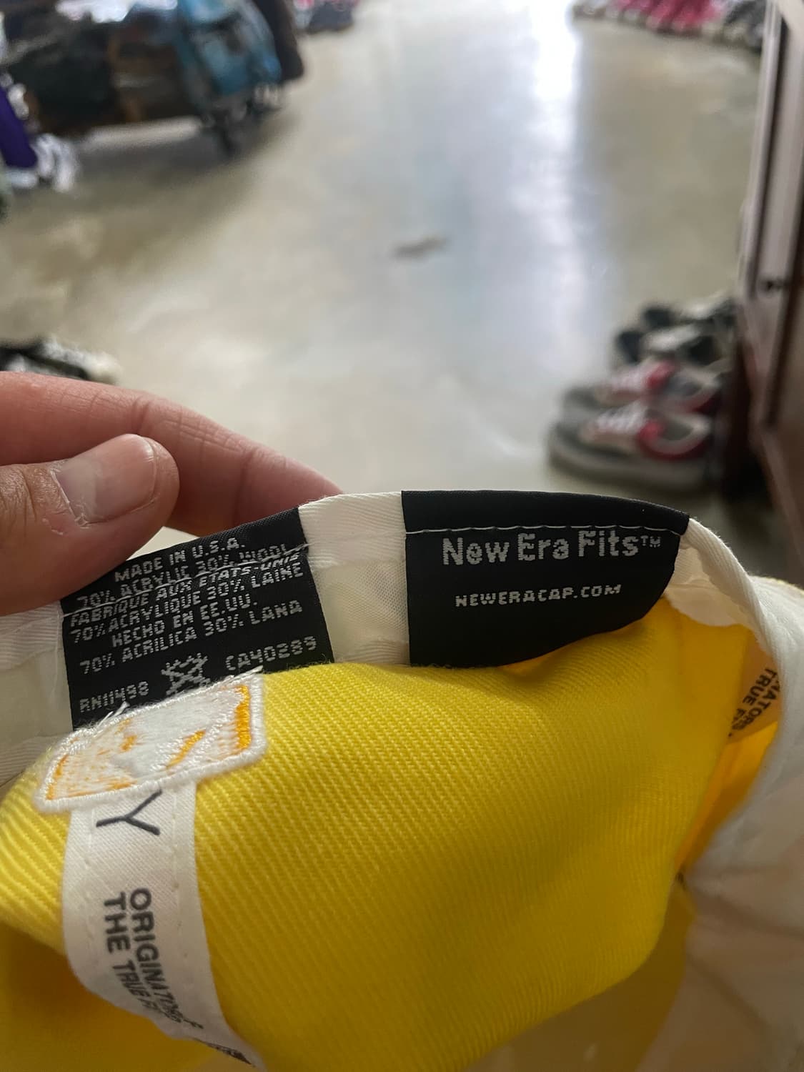 뉴에라 뉴욕양키스 옐로우 made in usa 7 1/2 (60cm) 상품이미지9
