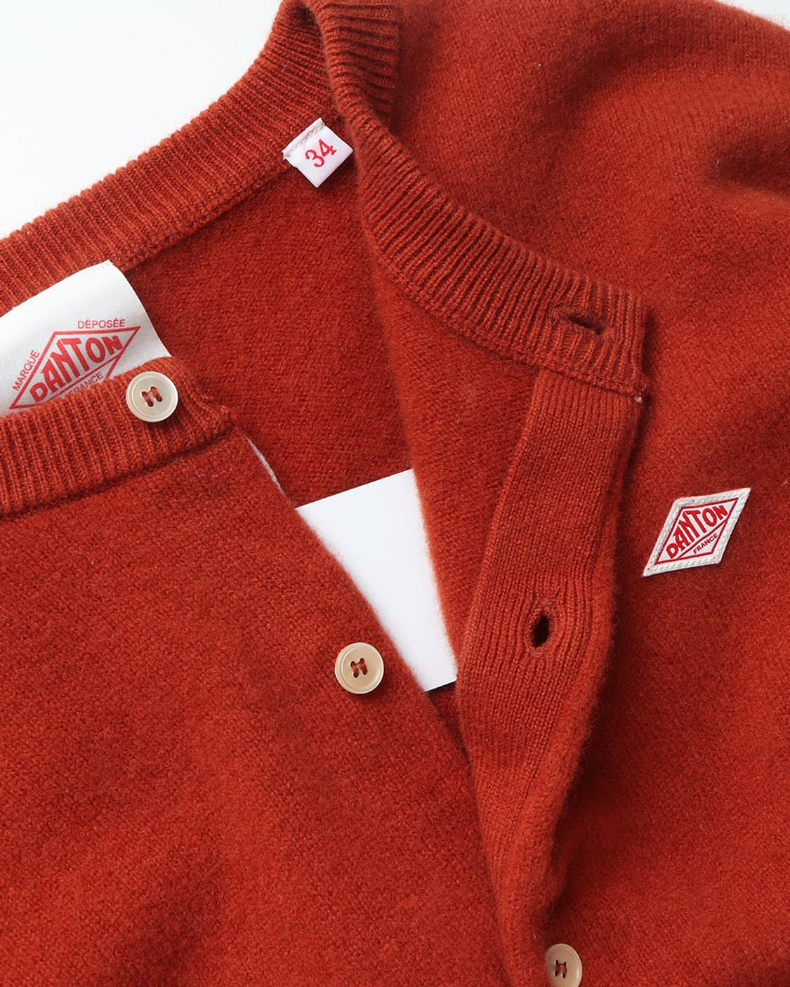 단톤 DANTON Lambswool Crewneck Cardigan 상품이미지7