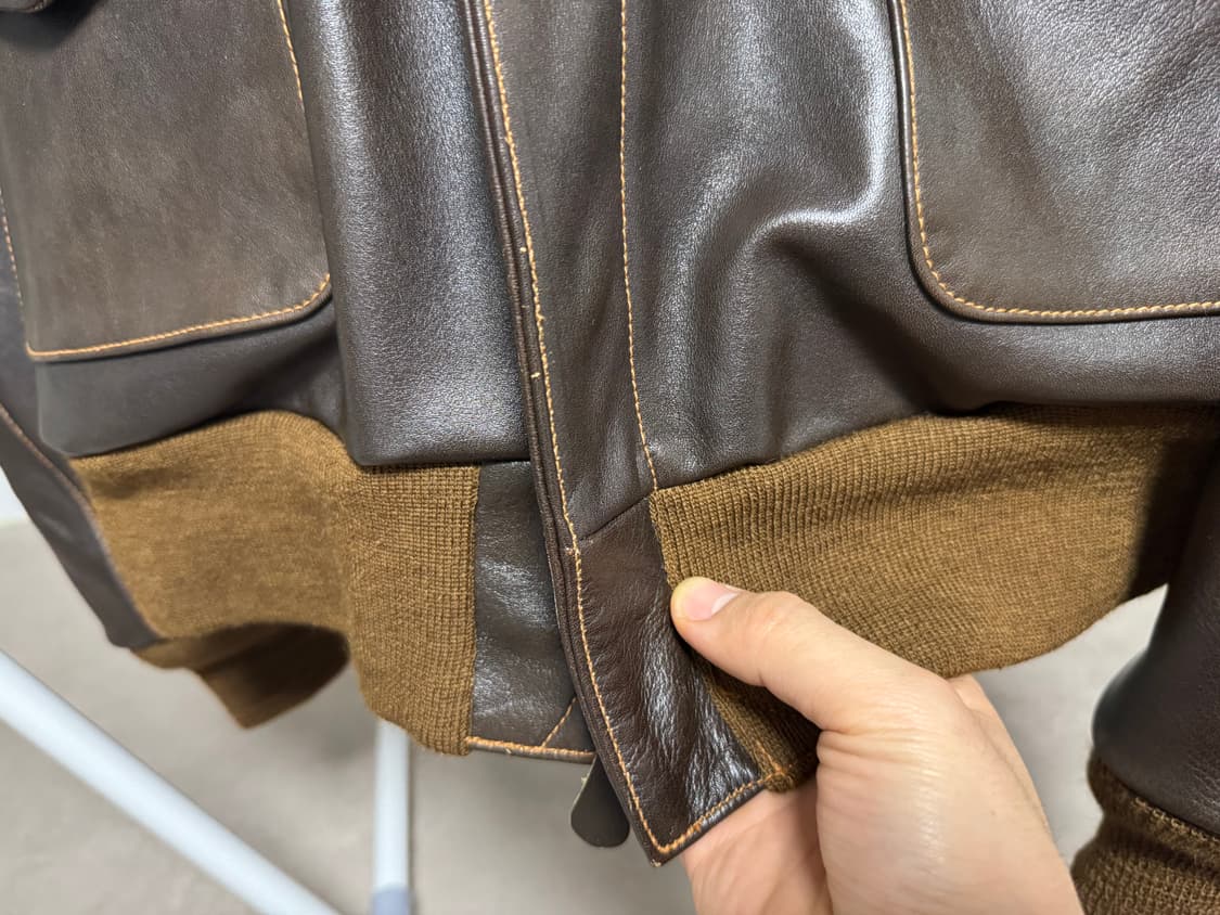 아카펠라클로딩 A-2자켓(lot419, 소가죽버전) 40사이즈 팝니다 상품이미지6