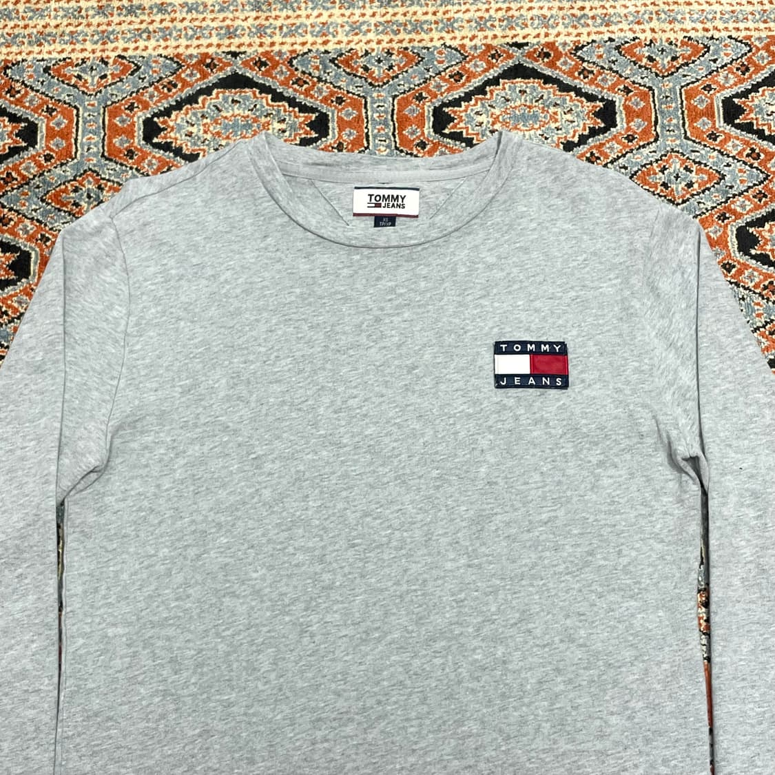 타미진스 시그니처로고 그레이 긴팔티셔츠 여성XS 상품이미지2