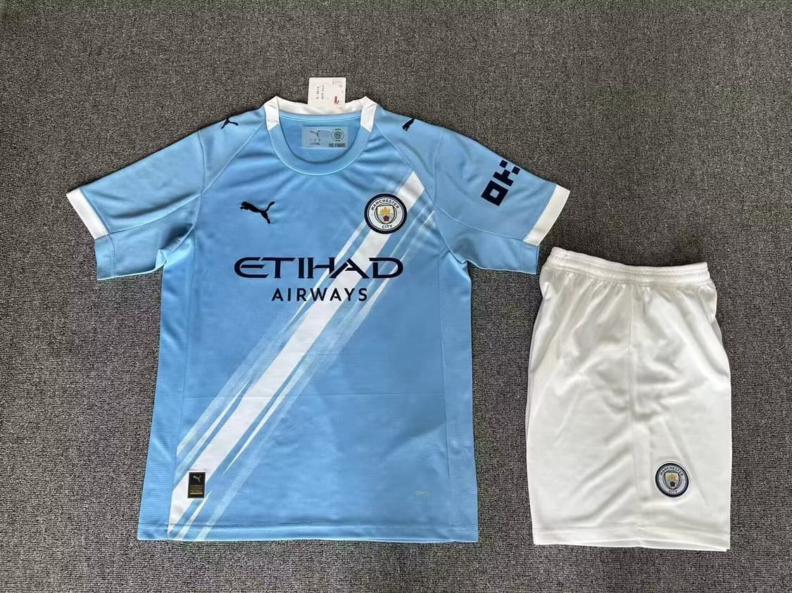 (새상품)2526 맨시티 홈 축구유니폼 상하세트 홀란드 셰르키 상품이미지1