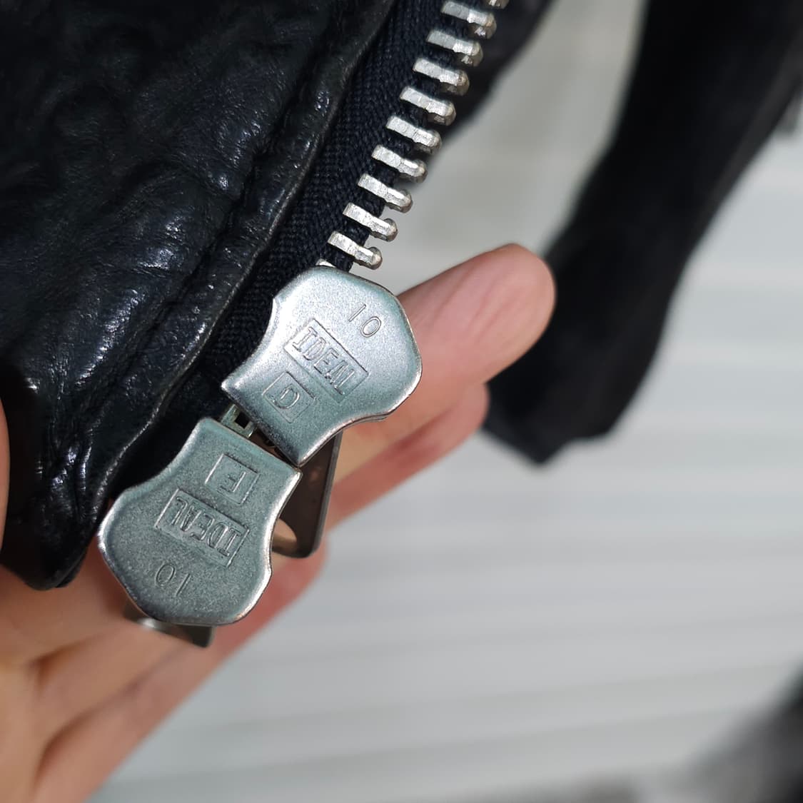 JAPAN 빈티지 투웨이집업 양가죽 라이더자켓- M정도 상품이미지7