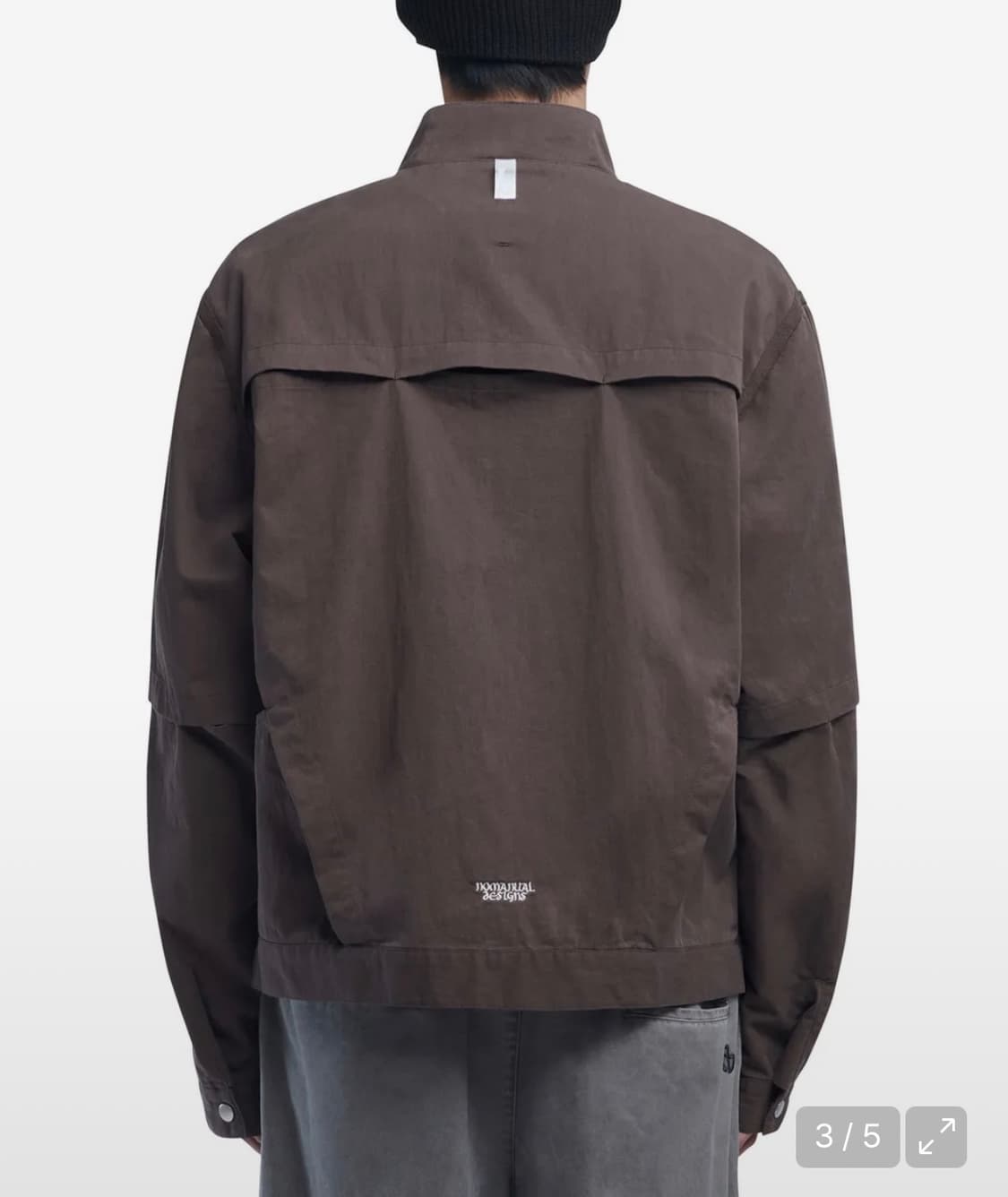 노매뉴얼 ventilation jacket 워시드 브라운 L 상품이미지2