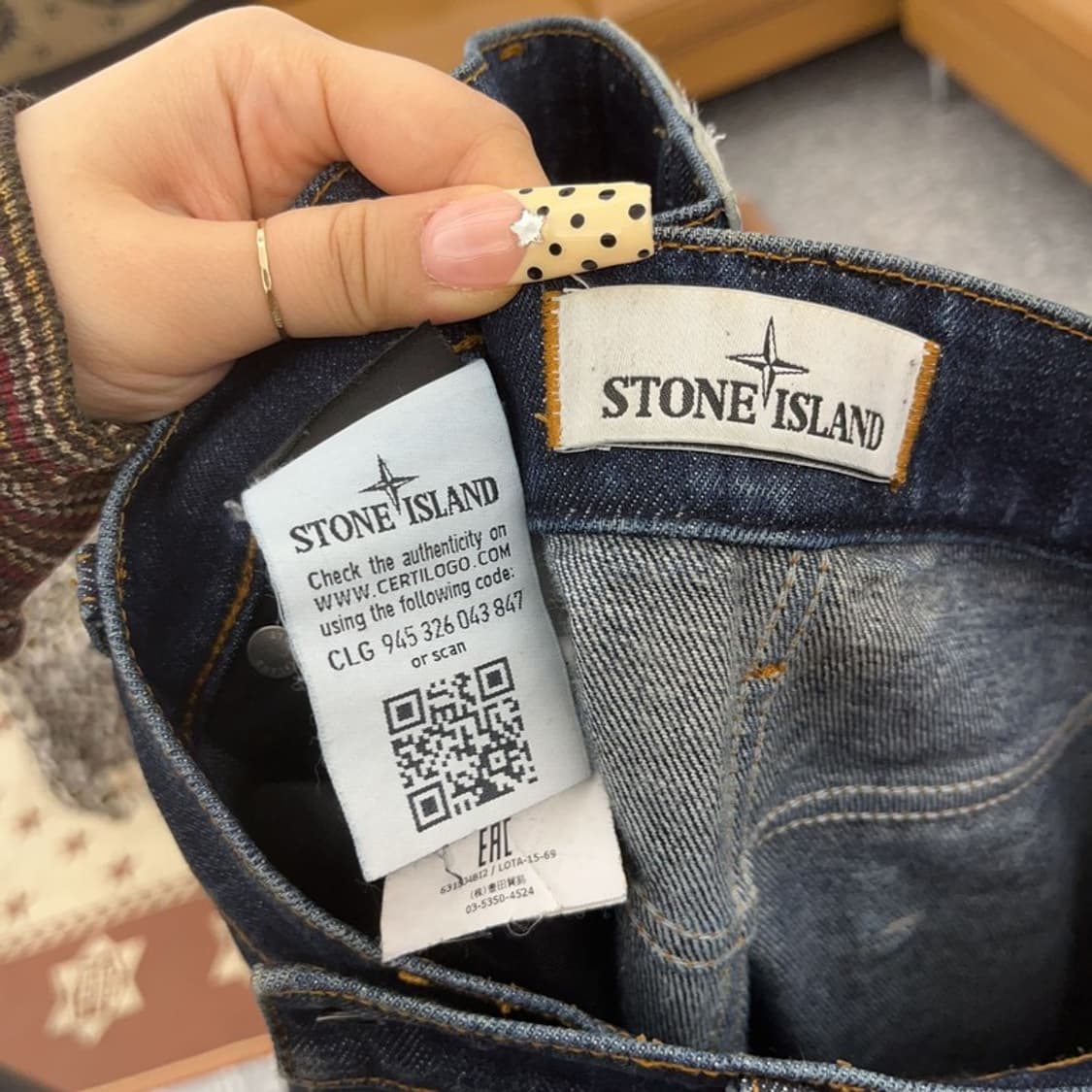 스톤 아일랜드 올드스쿨 빈티지 히든패치 데님팬츠 30인치 C09593 상품이미지6