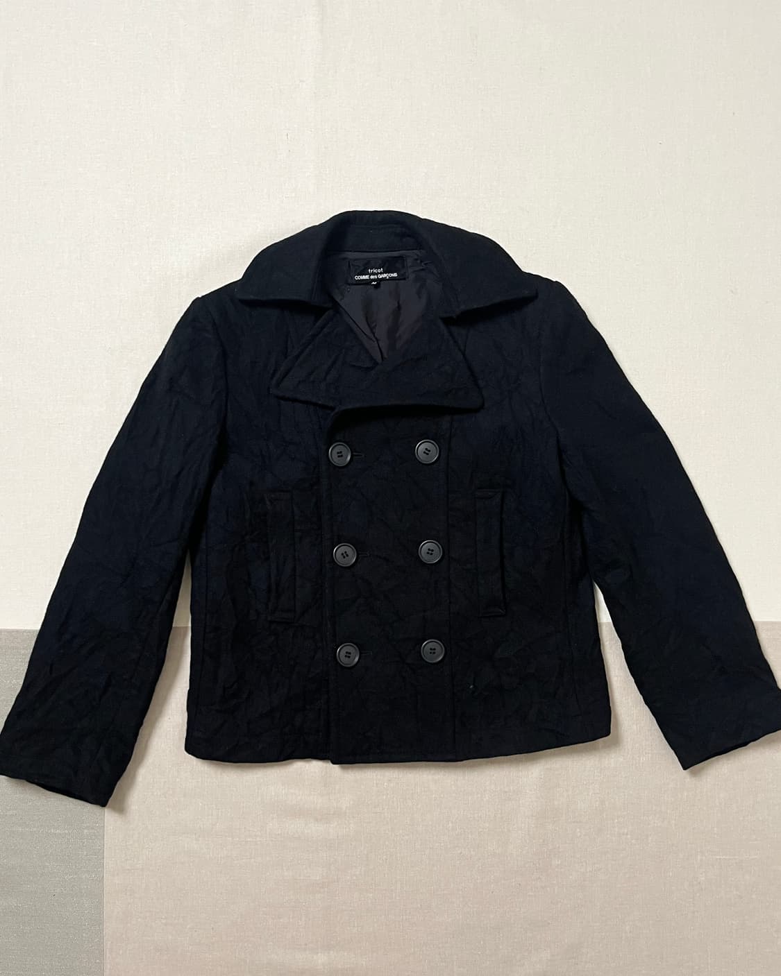 꼼데가르송 축융 울 숏 더블자켓  comme des garcons 상품이미지4