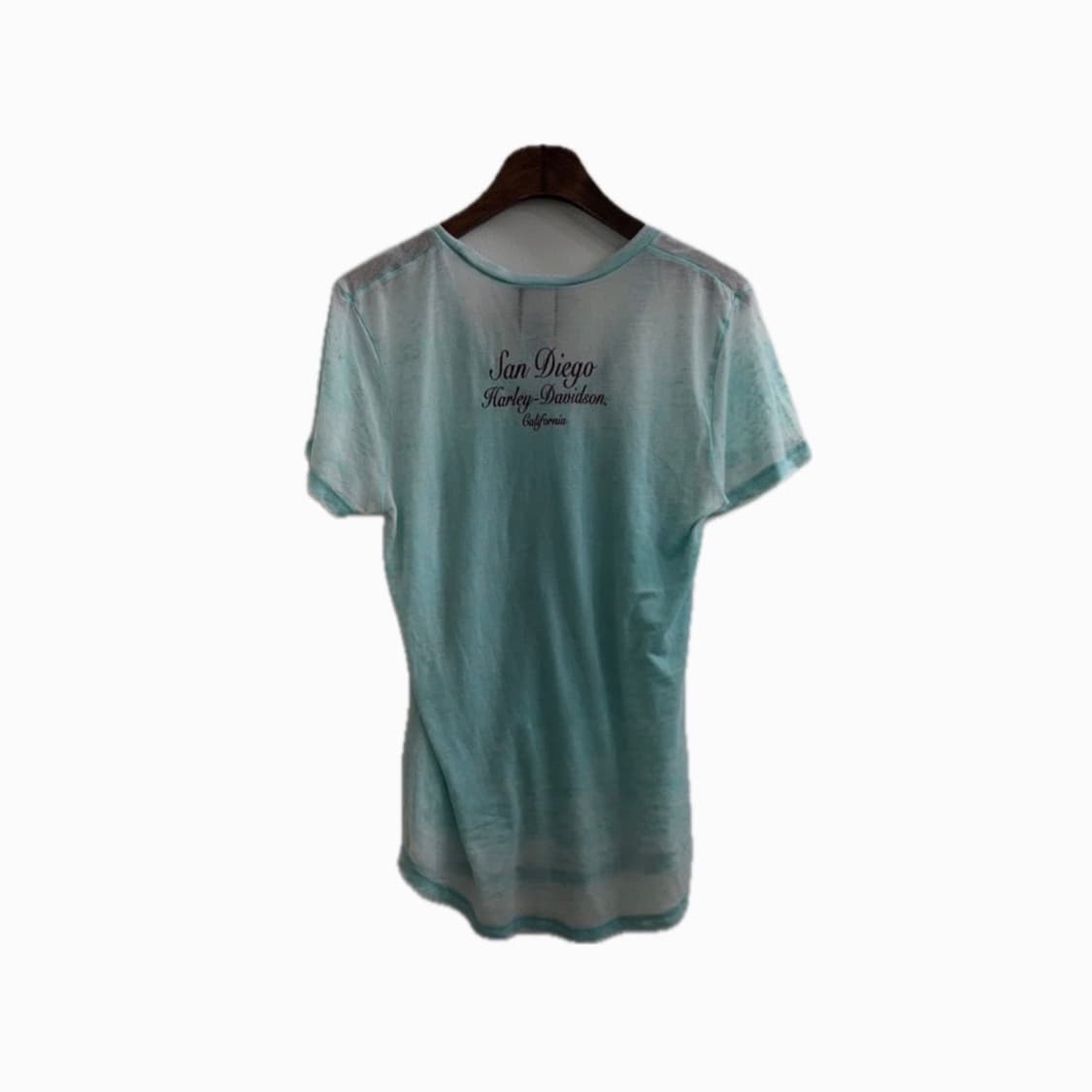 할리데이비슨 슬림핏 화이트블루 반팔 상품이미지2