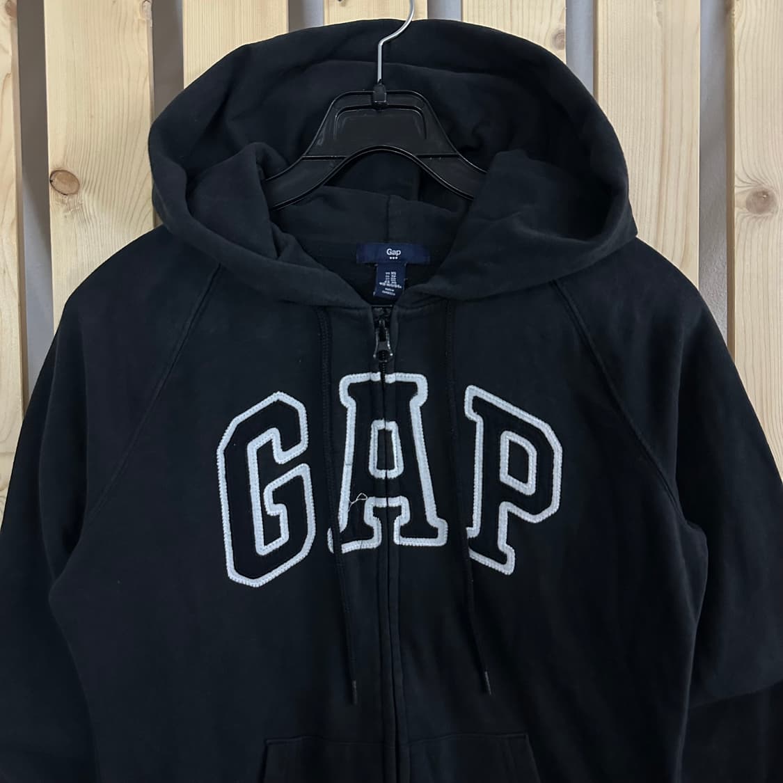 (S) GAP 갭 블랙 후드집업 상품이미지3