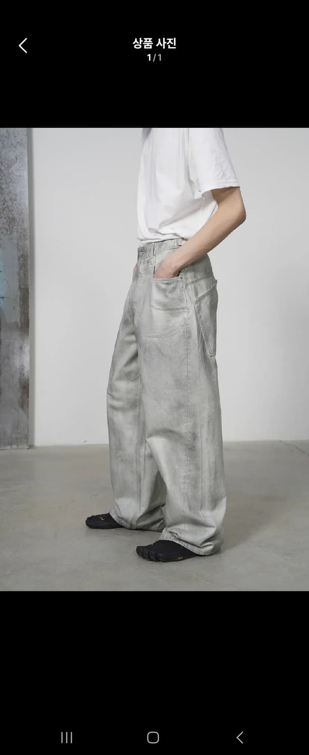 이예 yiyae 더티 코팅 와이드진 m 판매 상품이미지1