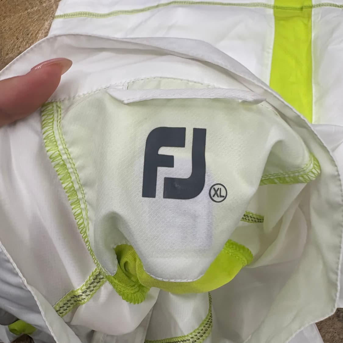 [정품/XL] FJ 풋조이 골프 바람막이 자켓 화이트 b15 상품이미지5