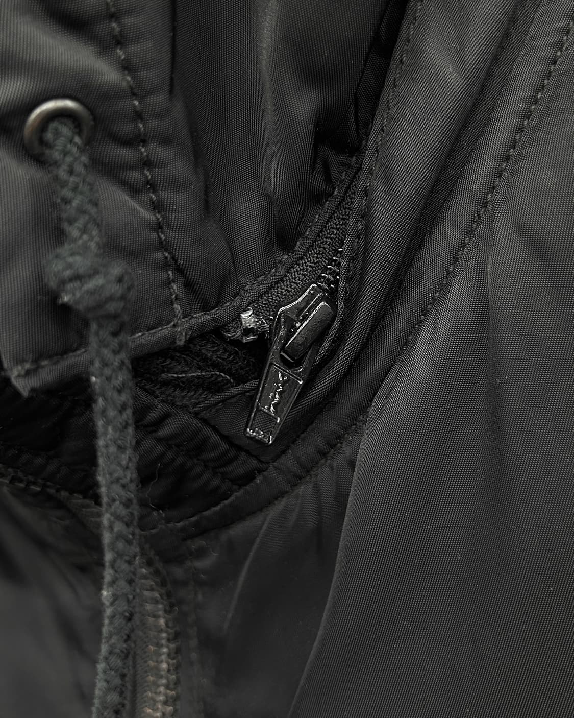 알파인더스트리 00s 후디 플라이트 봄버 자켓 블랙 상품이미지5