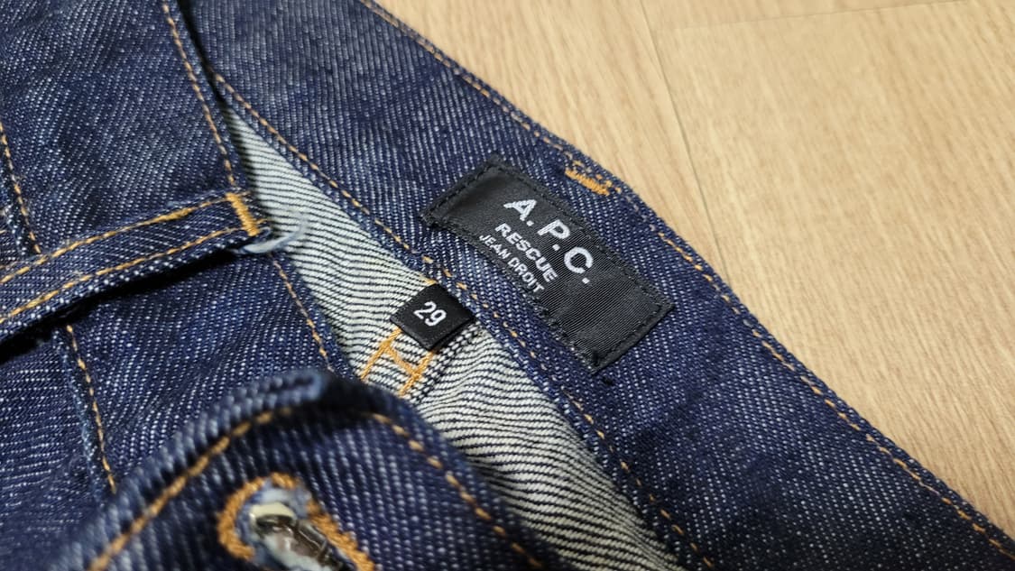 A.P.C. 레스큐 셀비지 생지 데님진 상품이미지4