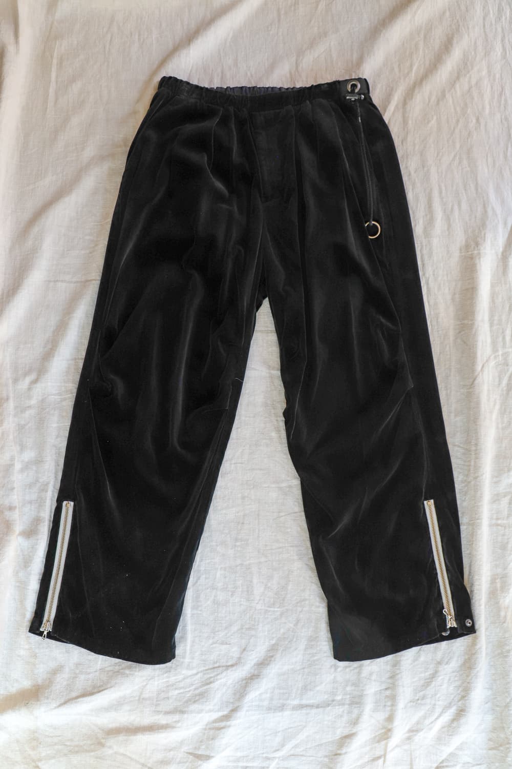 (2) barbell object 벨벳 팬츠 블랙 상품이미지1