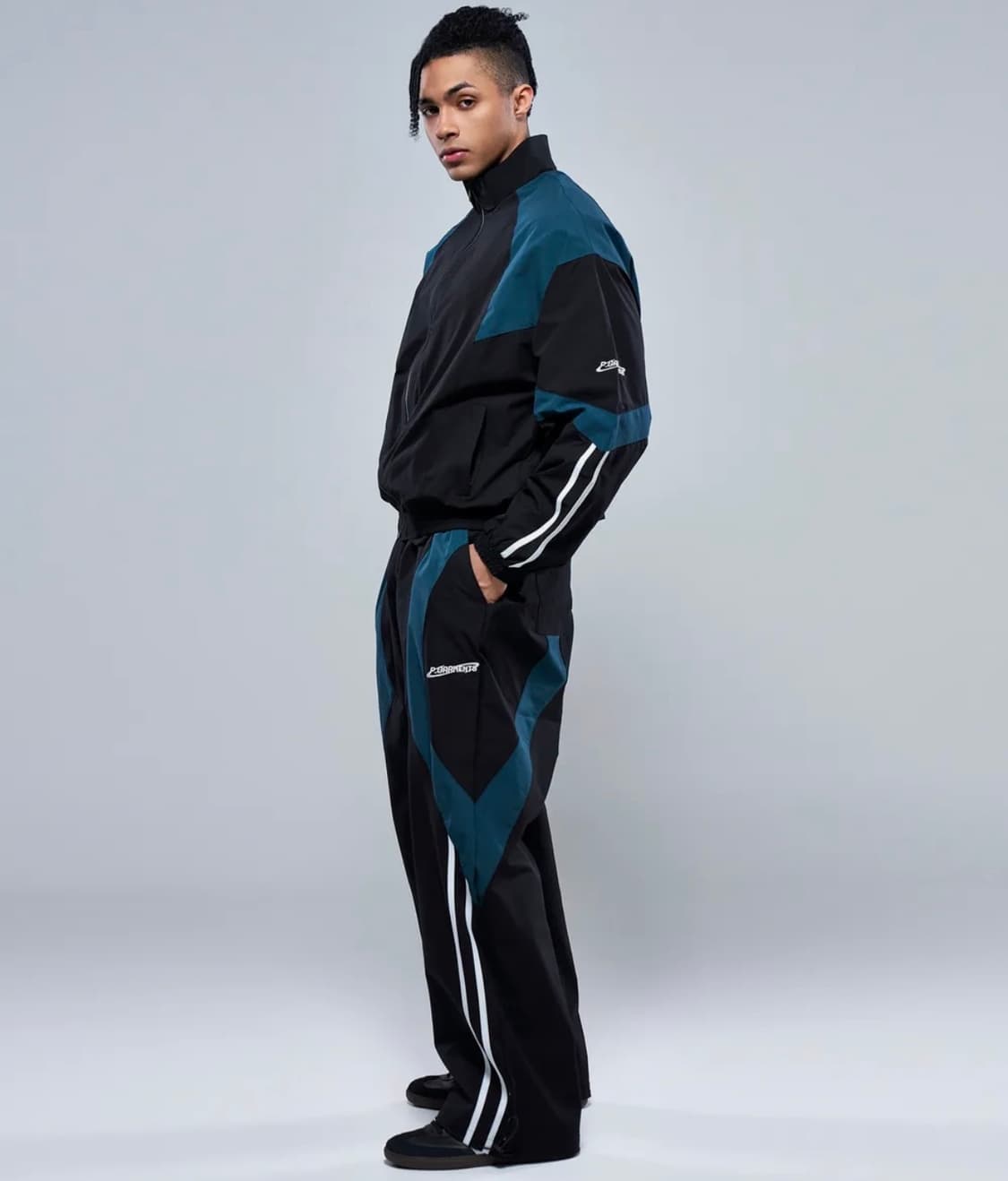 신상 피지컬가먼츠 P2514+P2515 배색 윈드브레이커 XL세트. 상품이미지3