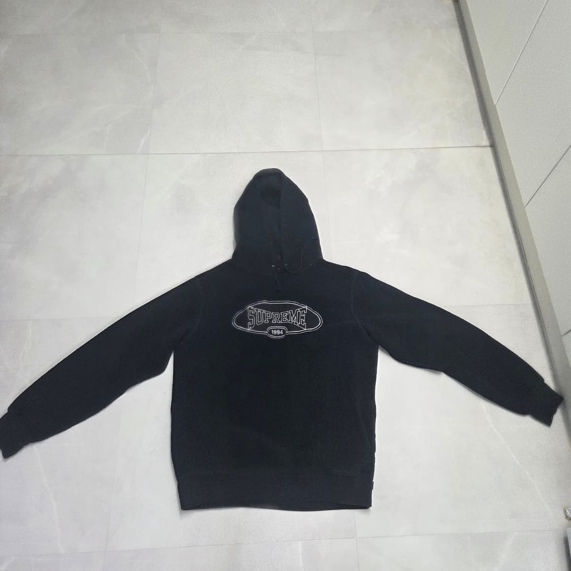 슈프림 블랙 후디 L 상품이미지1