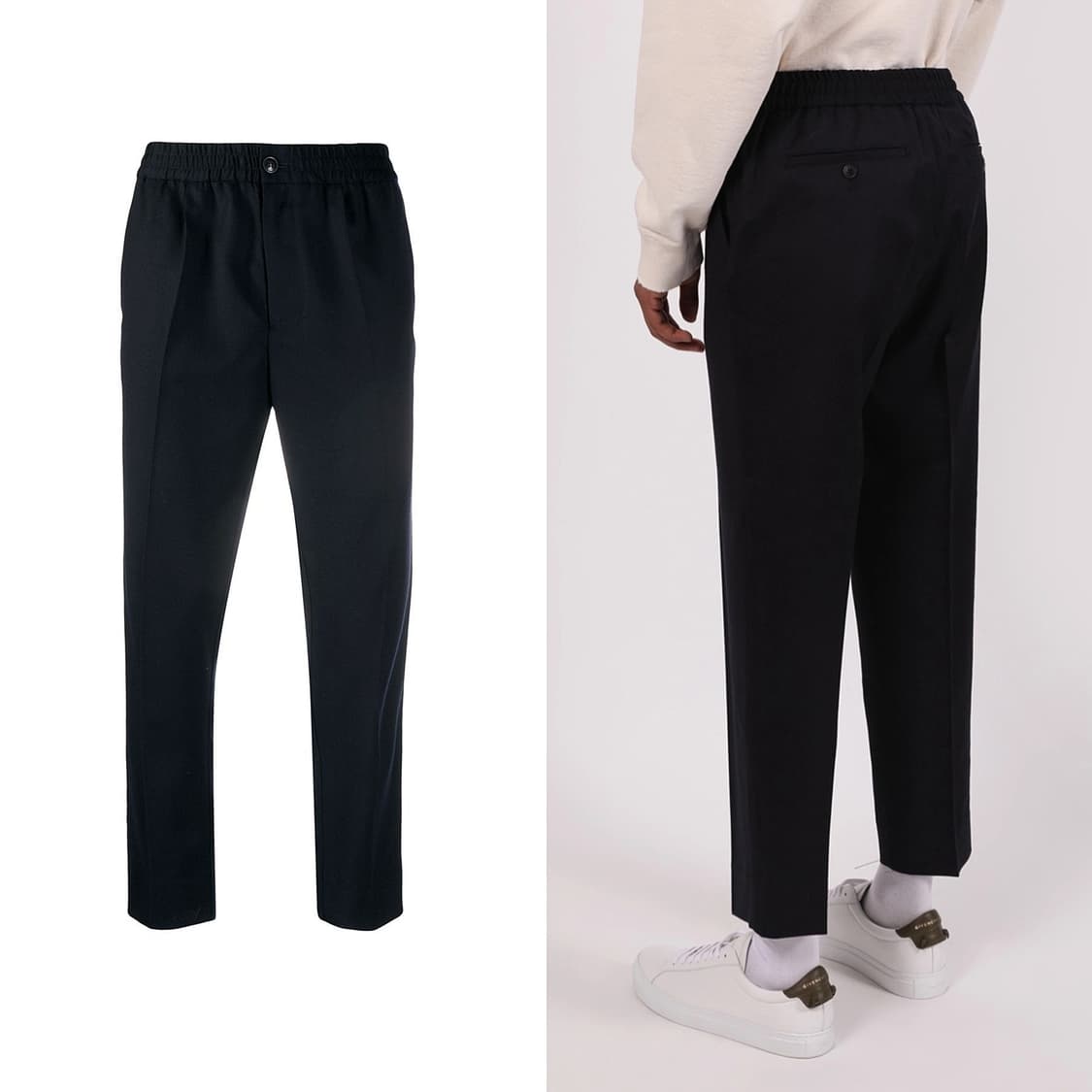 아미 AMI 네이비 울 트라우저 상품이미지2