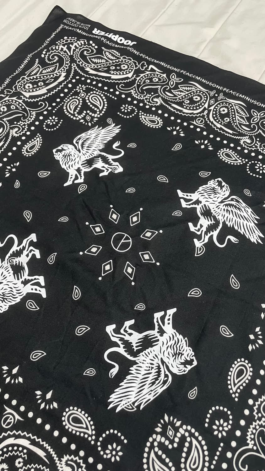 피스마이너스원 x 주피터 반다나 블랙 상품이미지2