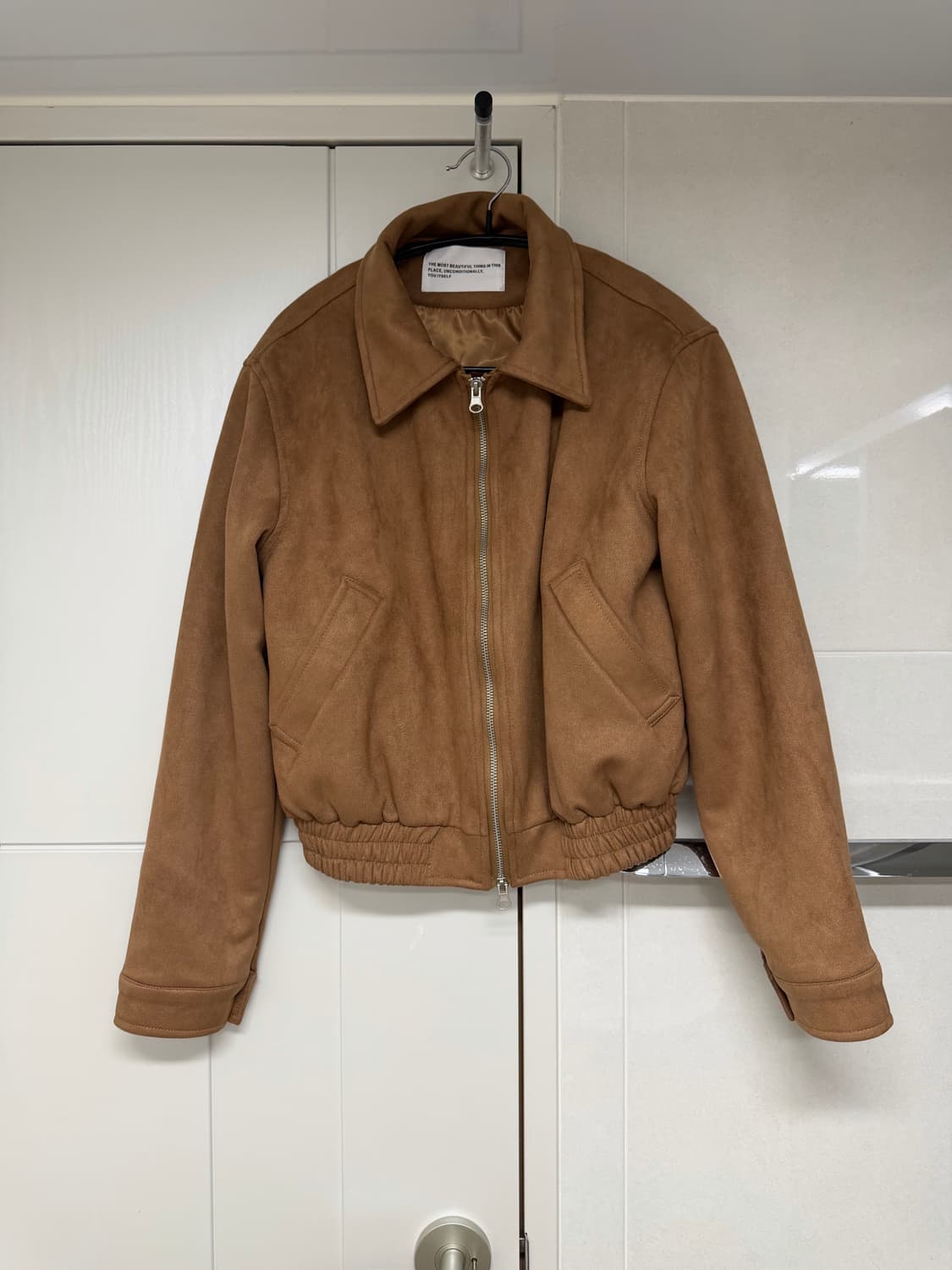 투웨이 블루종 스웨이드 밴딩 점퍼 자켓 [브라운] 상품이미지5