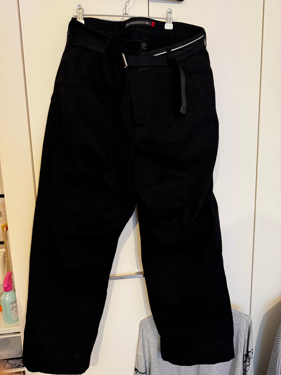 앤더슨벨 Black Crossover Wide Jean 상품이미지4