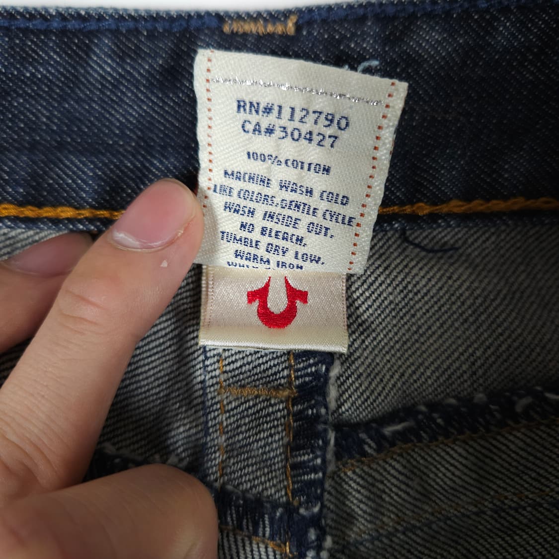 트루릴리전 로우라이즈 부츠컷 데님팬츠  상품이미지6