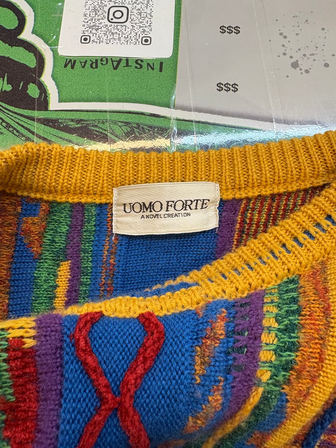 우오모 포르테 멀티 패턴 니트 상품이미지3