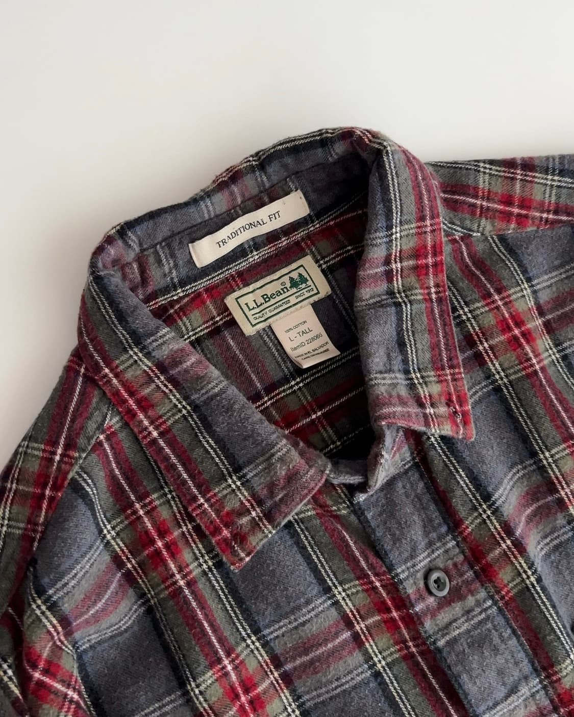 엘엘빈 체크 플란넬 셔츠 L 상품이미지3