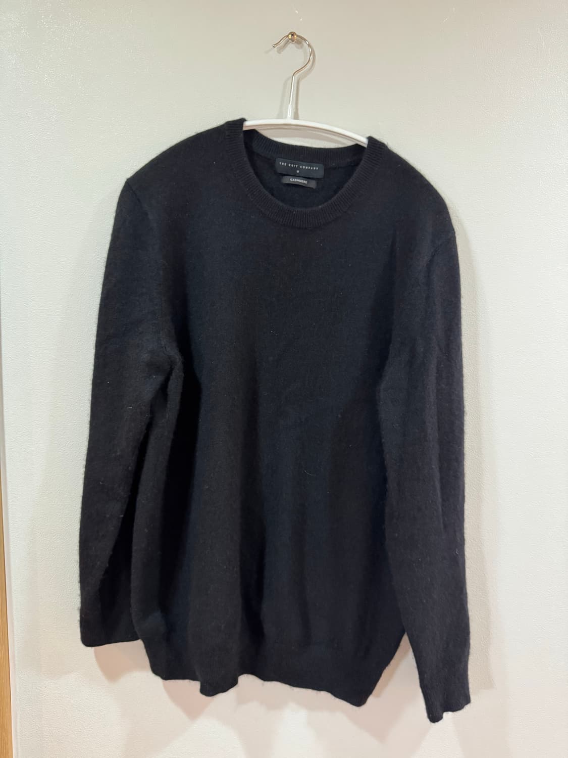 더니트컴퍼니 캐시미어 니트 블랙 M 상품이미지1