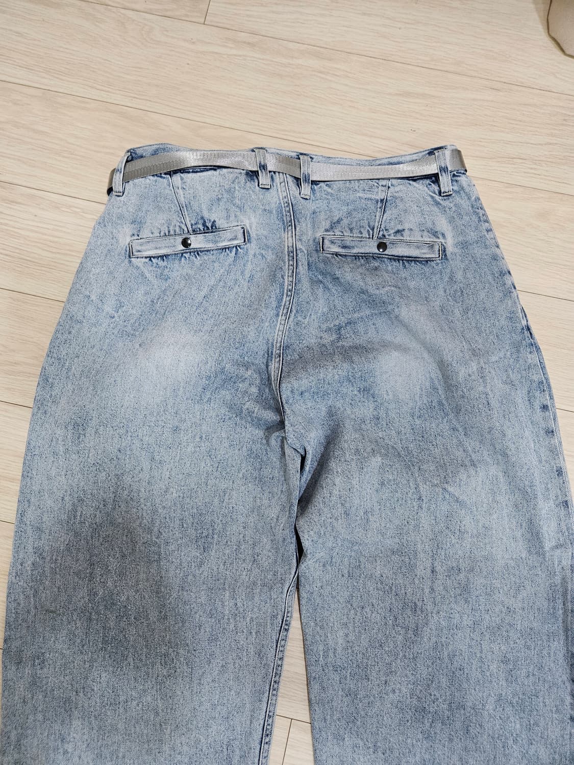 모이프 WIDE BELTED DENIM PANTS 상품이미지2
