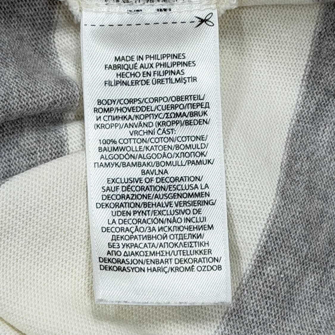 폴로 랄프로렌 QR 스트라이프 럭비 PK 카라티 그레이 L 상품이미지6