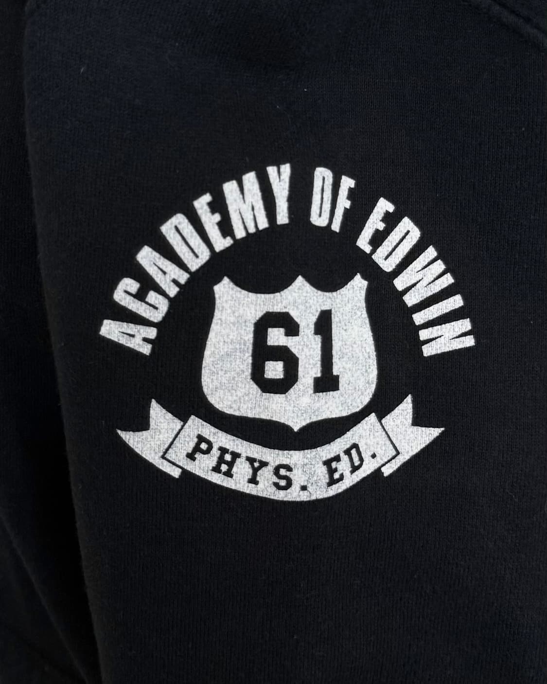 에드윈 블랙 오버핏 후드 집업 상품이미지7