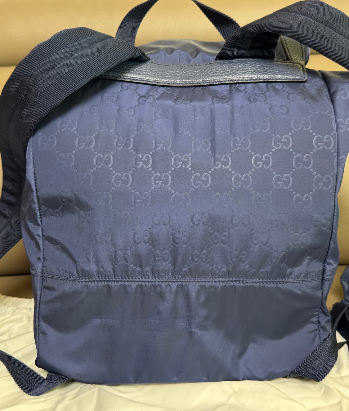 구찌 나일론 마이크로시마 백팩 네이비 상품이미지5