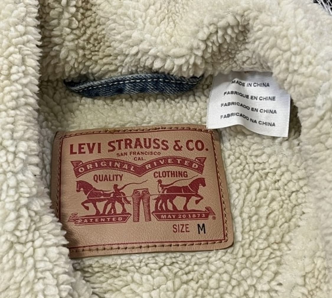 리바이스 쉐르파 데님 트러커 자켓 95/M 상품이미지3
