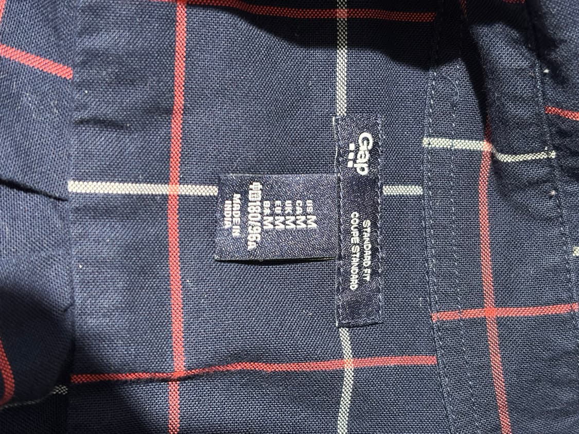 Gap 타탄 체크 긴팔 셔츠 상품이미지4