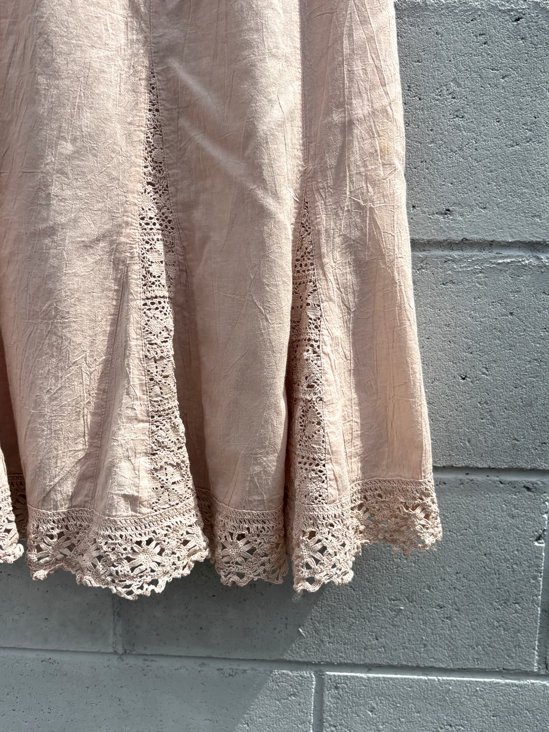 발레코어 빈티지 레이스 밴딩 스커트 상품이미지2