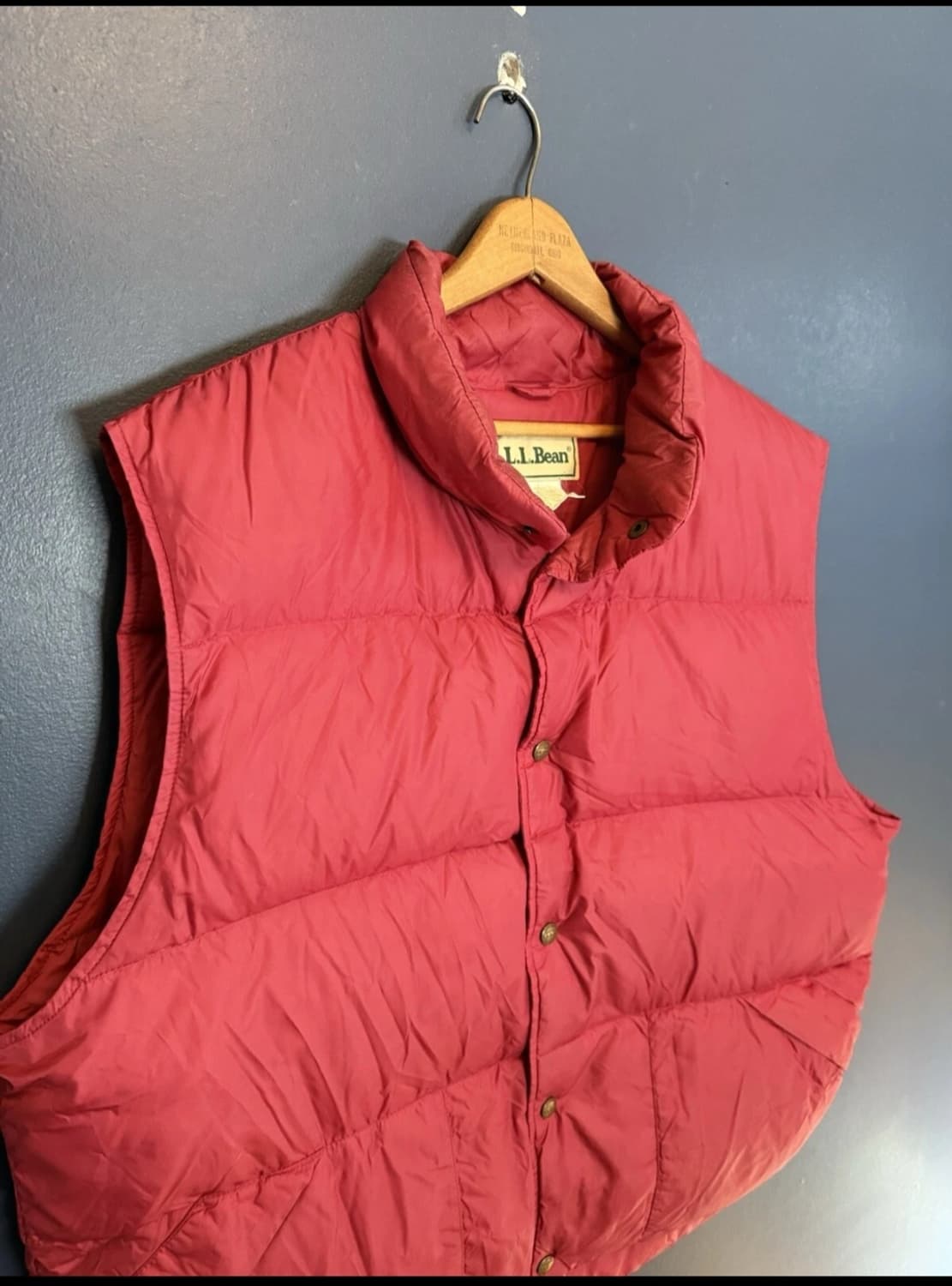 Vintage ll bean down vest xl red 상품이미지1