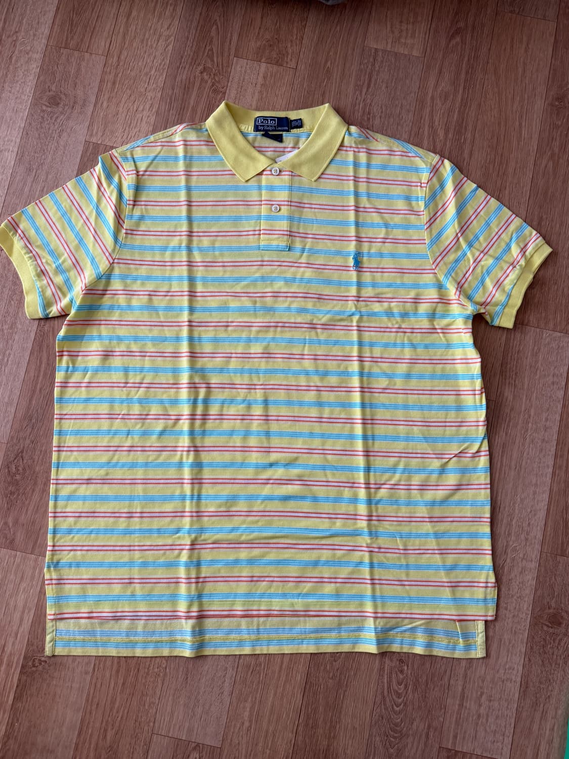 폴로 랄프로렌 스트라이프 반팔 카라티 Xxl 상품이미지1
