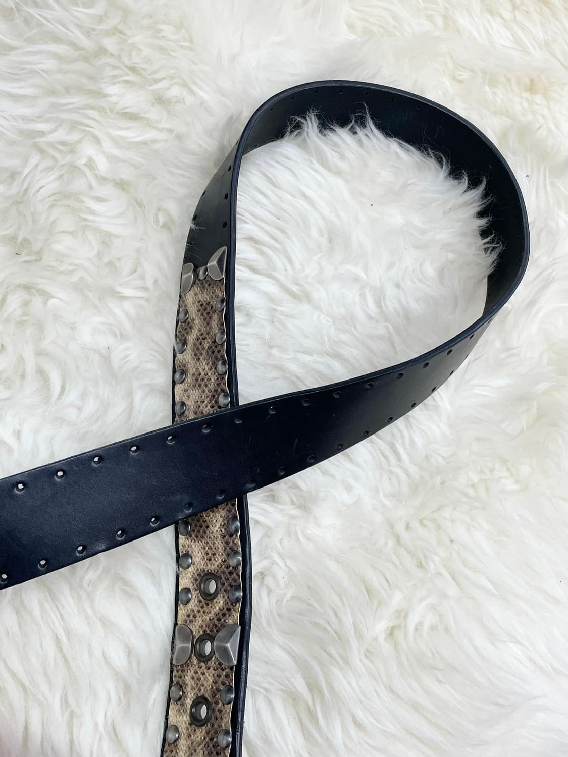 돌체앤가바나 레더 파에톤 스터드 버클 벨트*레어 상품이미지4