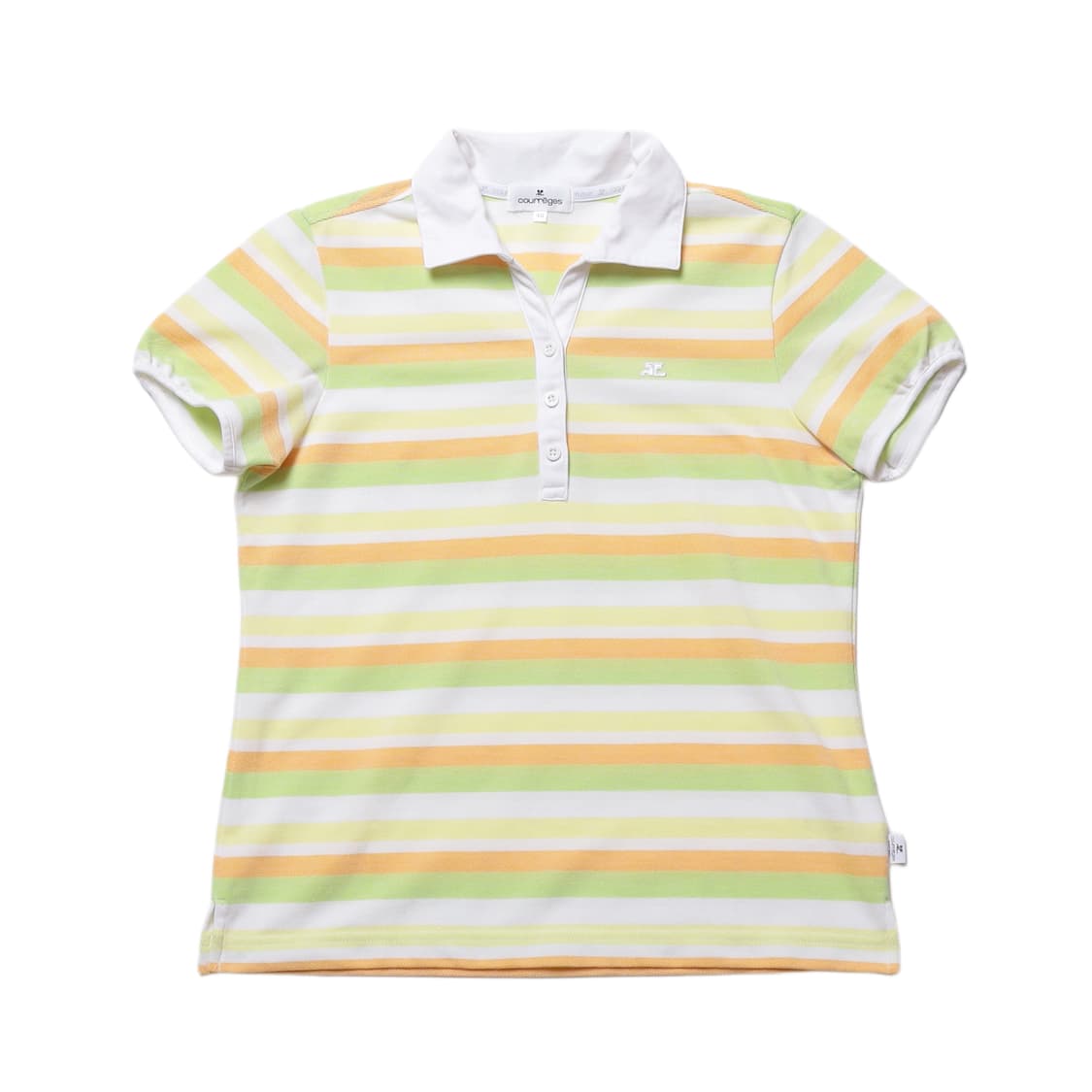 courreges 스트라이프 PK 하프 티셔츠   상품이미지1