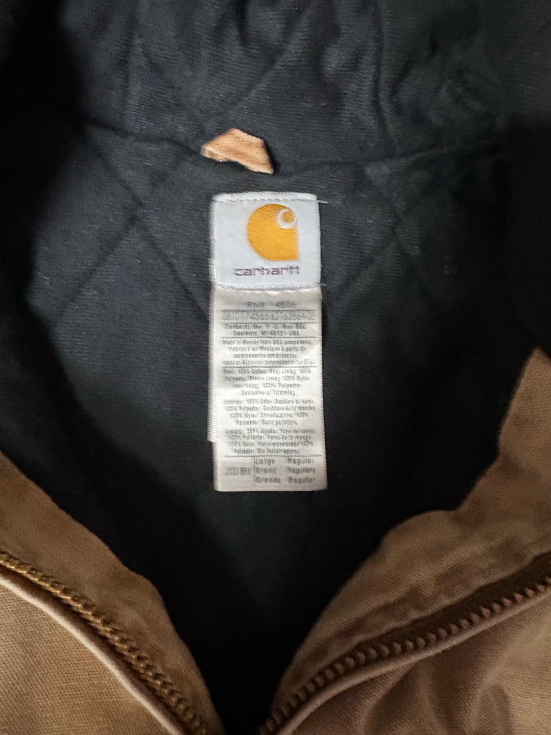 빈티지 칼하트 덕 엑티브 j130자켓 상품이미지6
