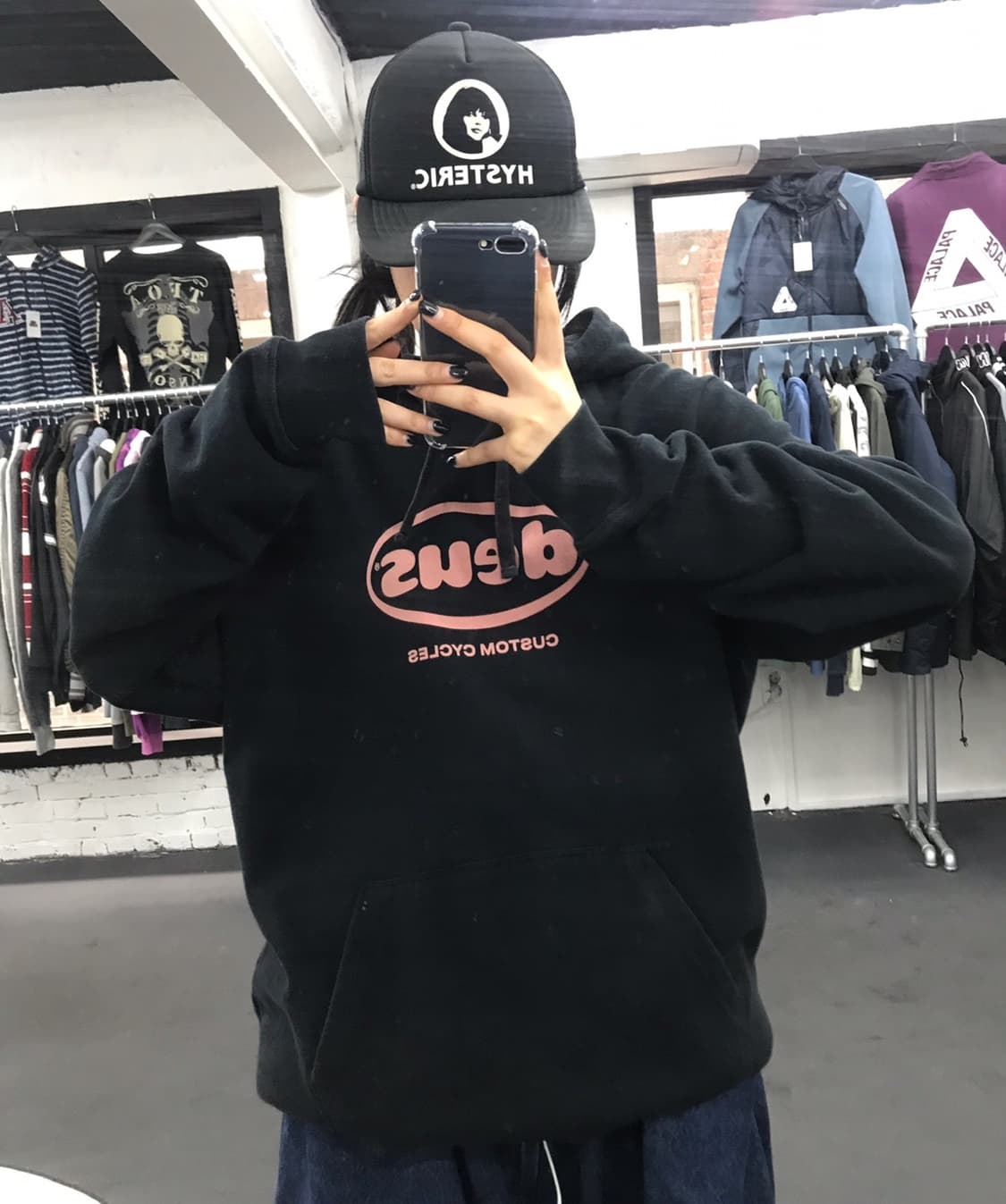 데우스 빅로고 후드티 상품이미지4