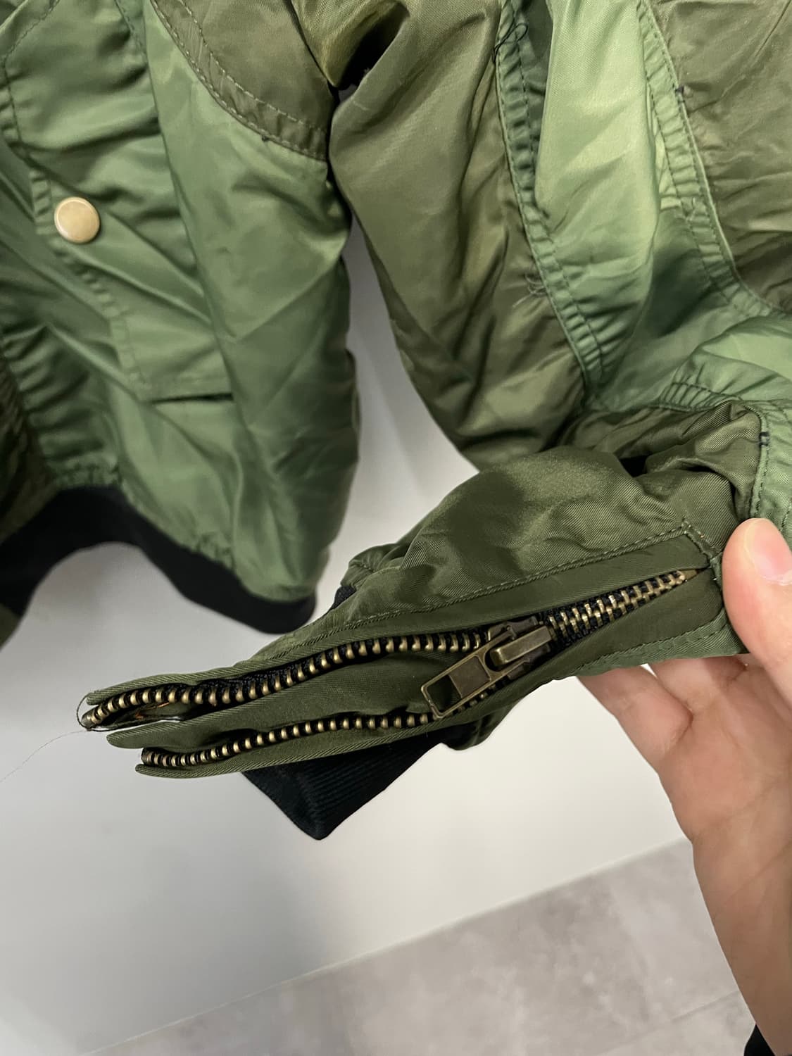 빈티지 세인트마틴 후디드 셔링 MA-1 자켓 H1650 상품이미지4