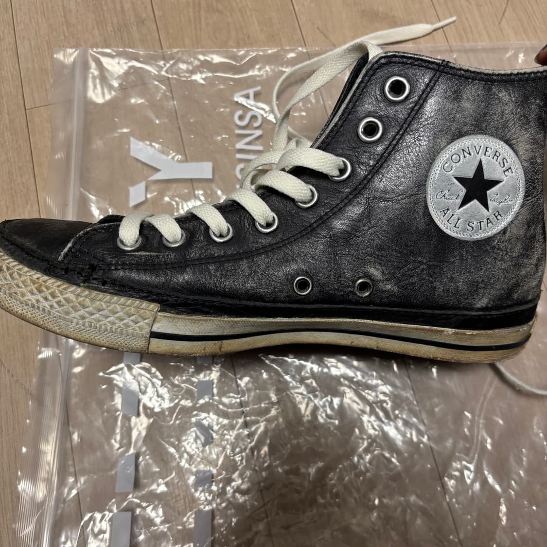 릭오웬스st 가죽 레더 컨버스 상품이미지3