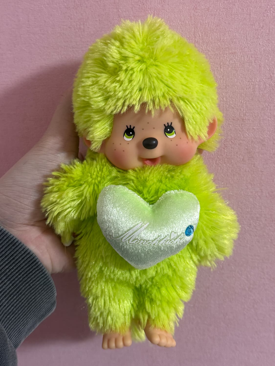 희귀 몬치치 라임 그린 하트 포옹 몬치치 상품이미지1