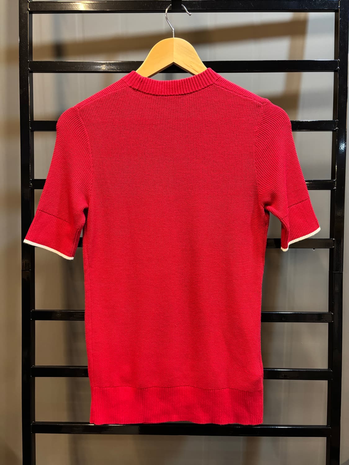 [XS] 프레드페리 니트 반팔 탑 레드 6.5  FRED PERRY 니트 상품이미지5