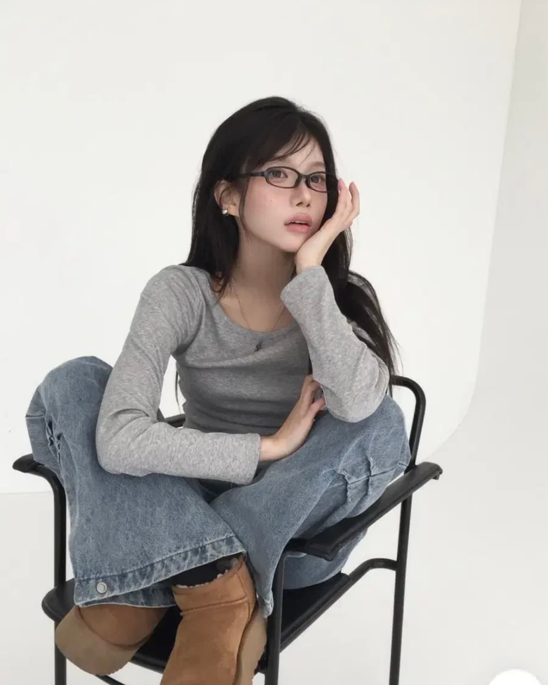 모디무드 MOMU BASIC 긴팔 티셔츠 상품이미지2