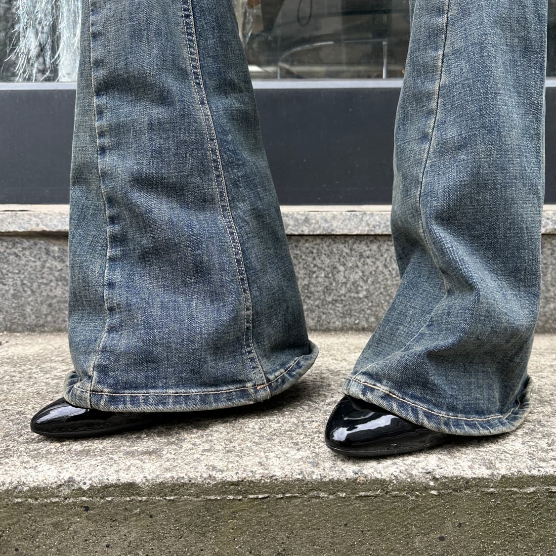 00s 빈티지 프라다 에나멜 가죽 힐 상품이미지10